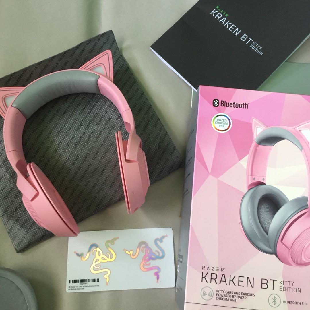 Razer Kraken Bt Kitty Edition Audio Headphones Headsets On Carousell