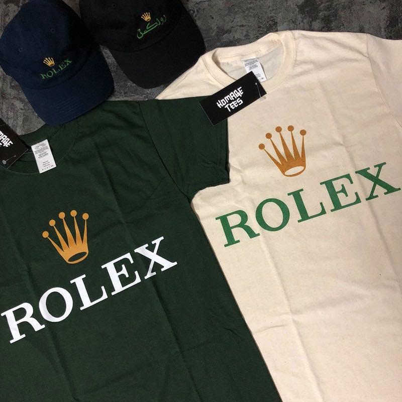READY STOCK] Homage Tees Rolex to Rolex Sleeve T-shirt, Men's Fashion, Tops Sets, Tshirts & Polo Shirts Carousell