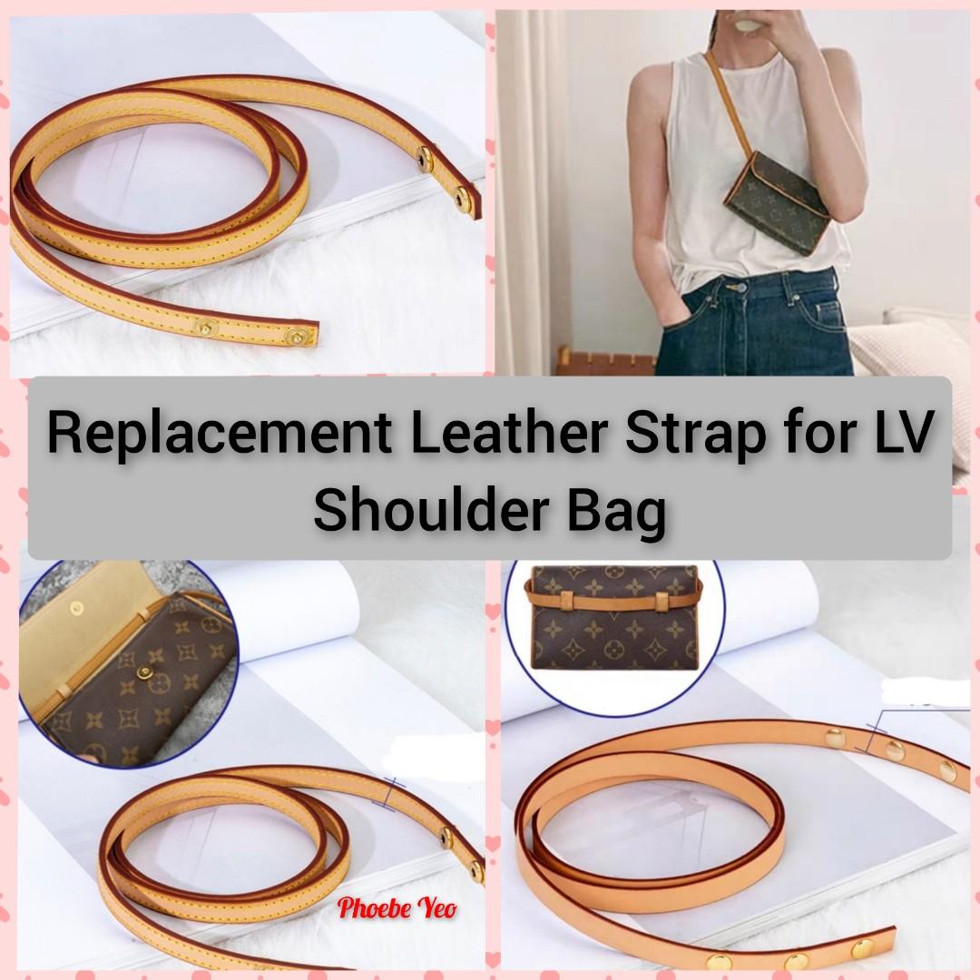 Replacement Leather Bag Strap for LV Neverfull, Luxury, Bags & Wallets on  Carousell
