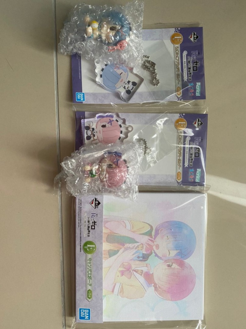 Rezero Rem and Ram set, Hobbies & Toys, Collectibles & Memorabilia, Fan Merchandise on Carousell