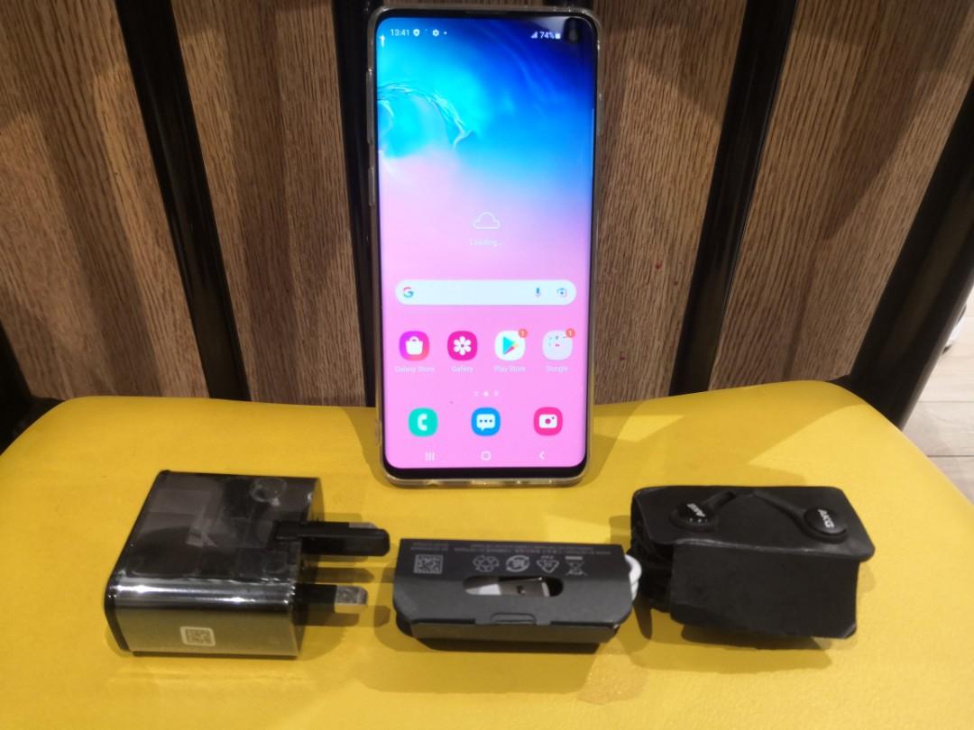 Samsung 三星S10 128G HK Version, 港版行貨雙卡Dual SIM 新New, 手提 