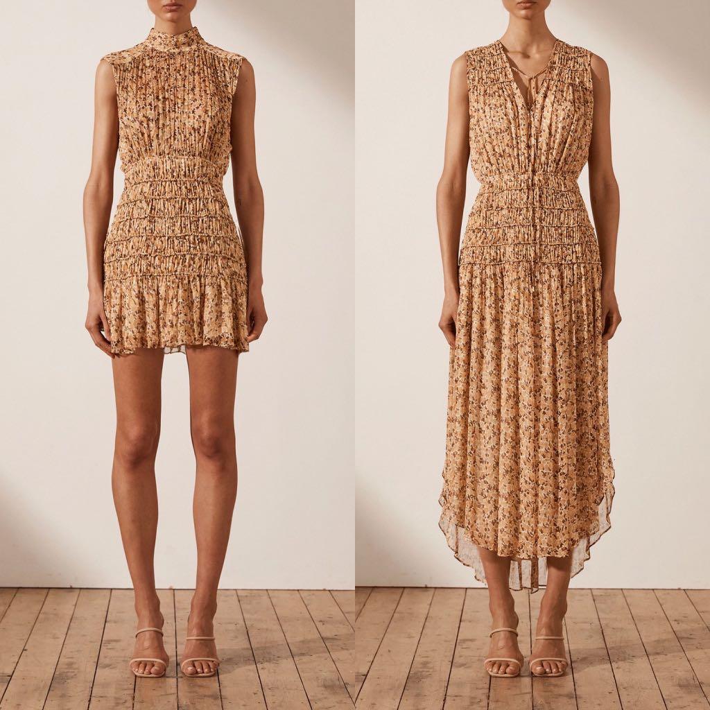 Shona Joy Colette High Neck Dress 