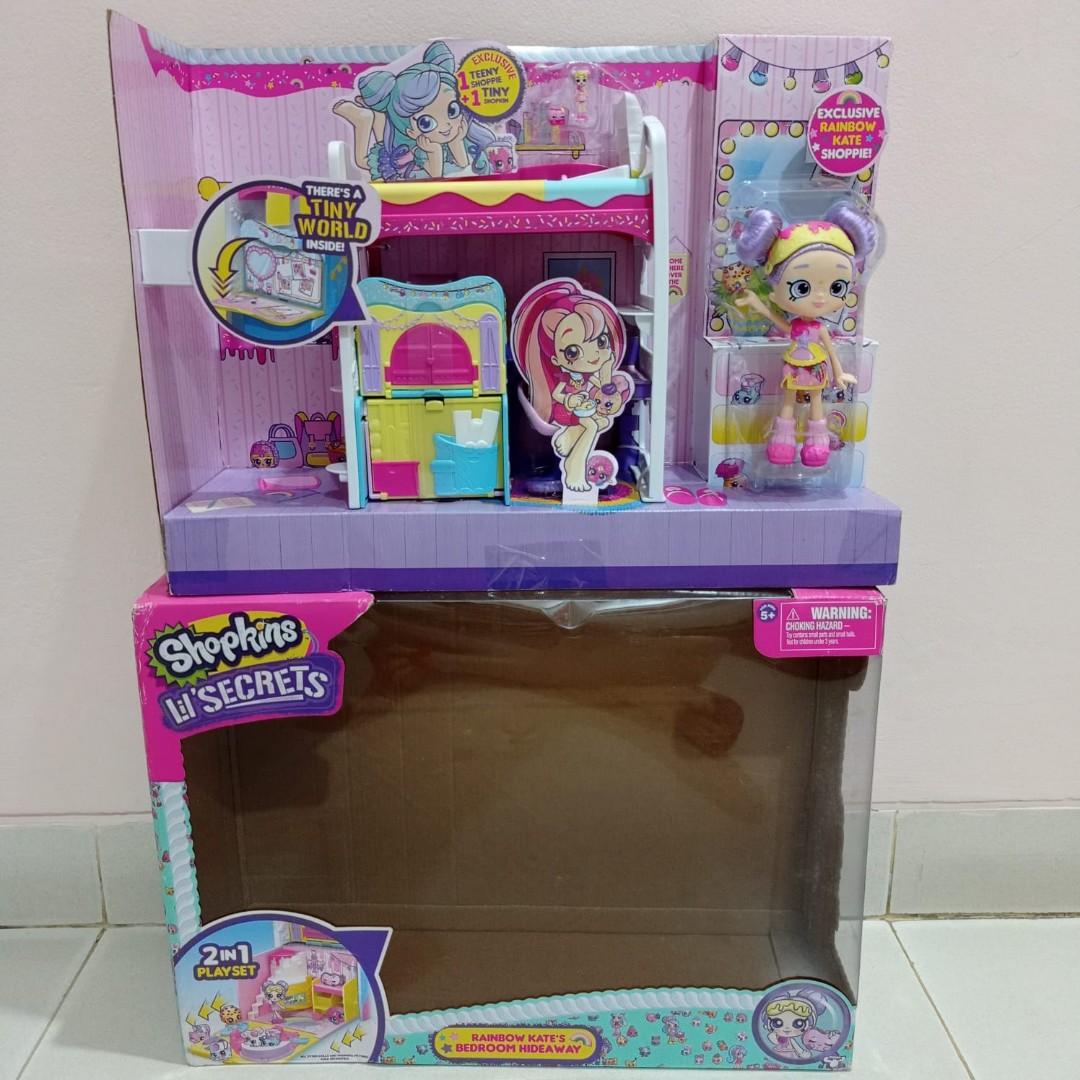 Shopkins lil secrets rainbow hot sale kate's bedroom hideaway