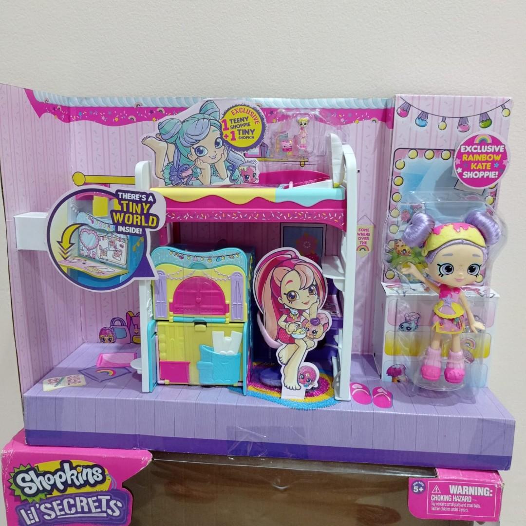 Shopkins Lil Secret Rainbow Kate Bedroom Hideaway Kate s Flip and Fold