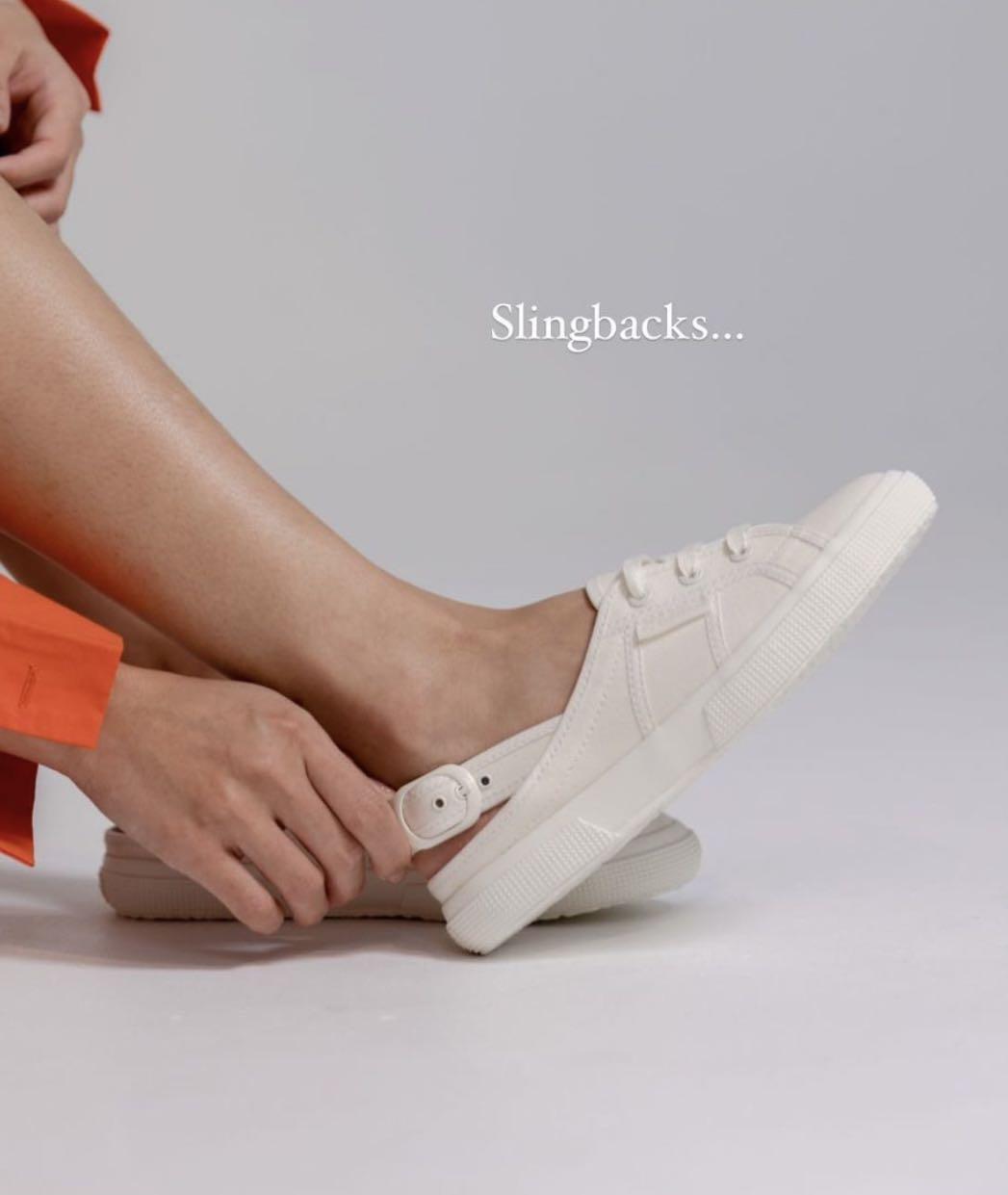 Superga x Drea Chong Slingbacks Coconut White Green Sage dreachong