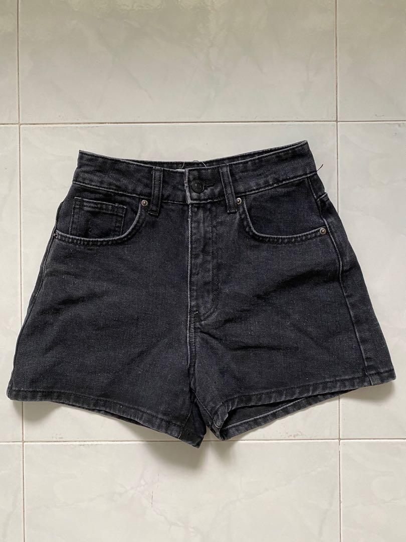 Black denim shorts supre 2025