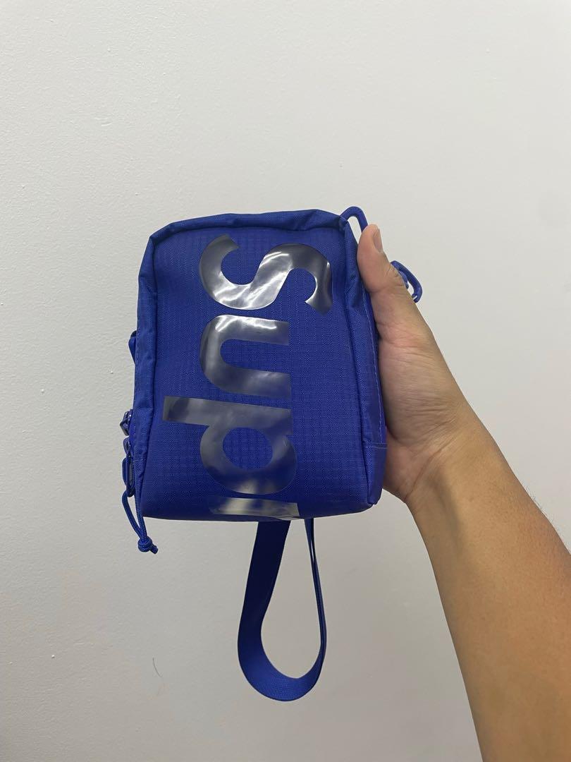 supreme neck pouch blue