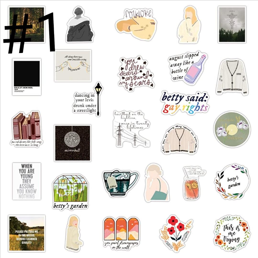 Taylor swift aesthetic stickers:), Hobbies & Toys, Stationery & Craft ...
