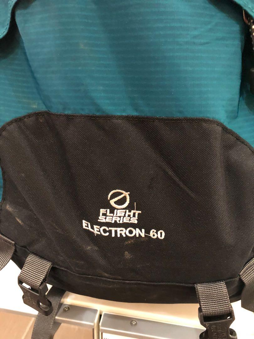 The North Face Electron 60 Hiking Backpack 60Liter With Handle & Clip