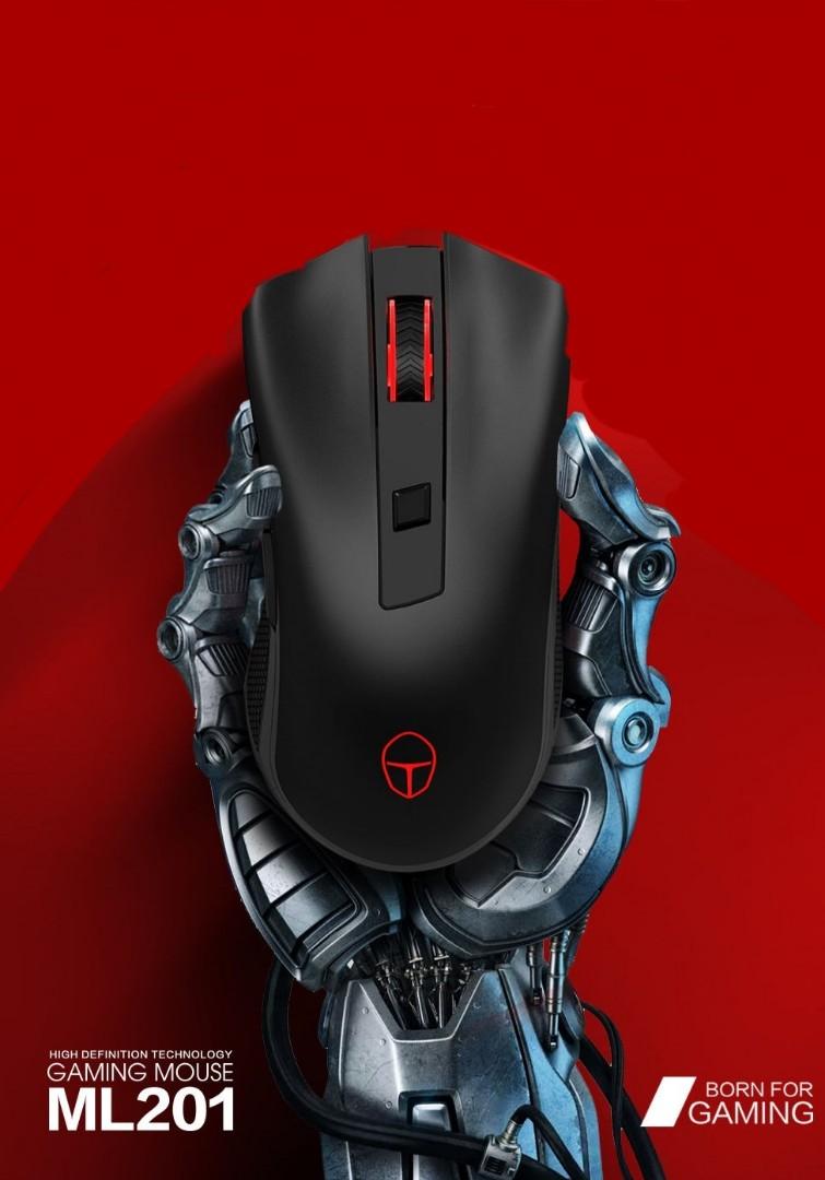 Thunderobot ML201 Wireless 2.4Ghz 10m Gaming Mouse USB Rechargeable ...