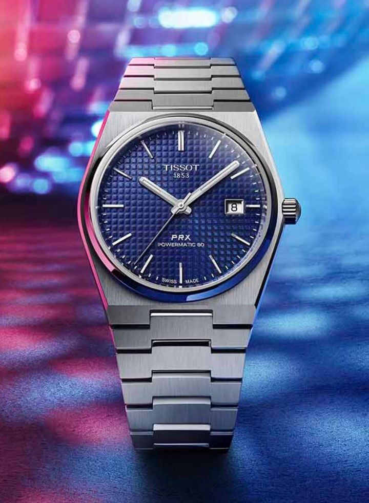 Tissot PRX Powermatic 80 Blue Dial, Luxury, Watches on Carousell