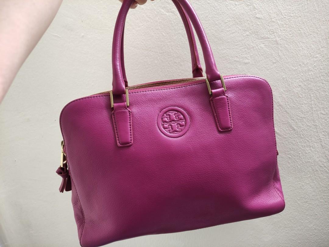 Tory burch marion triple zip top satchel