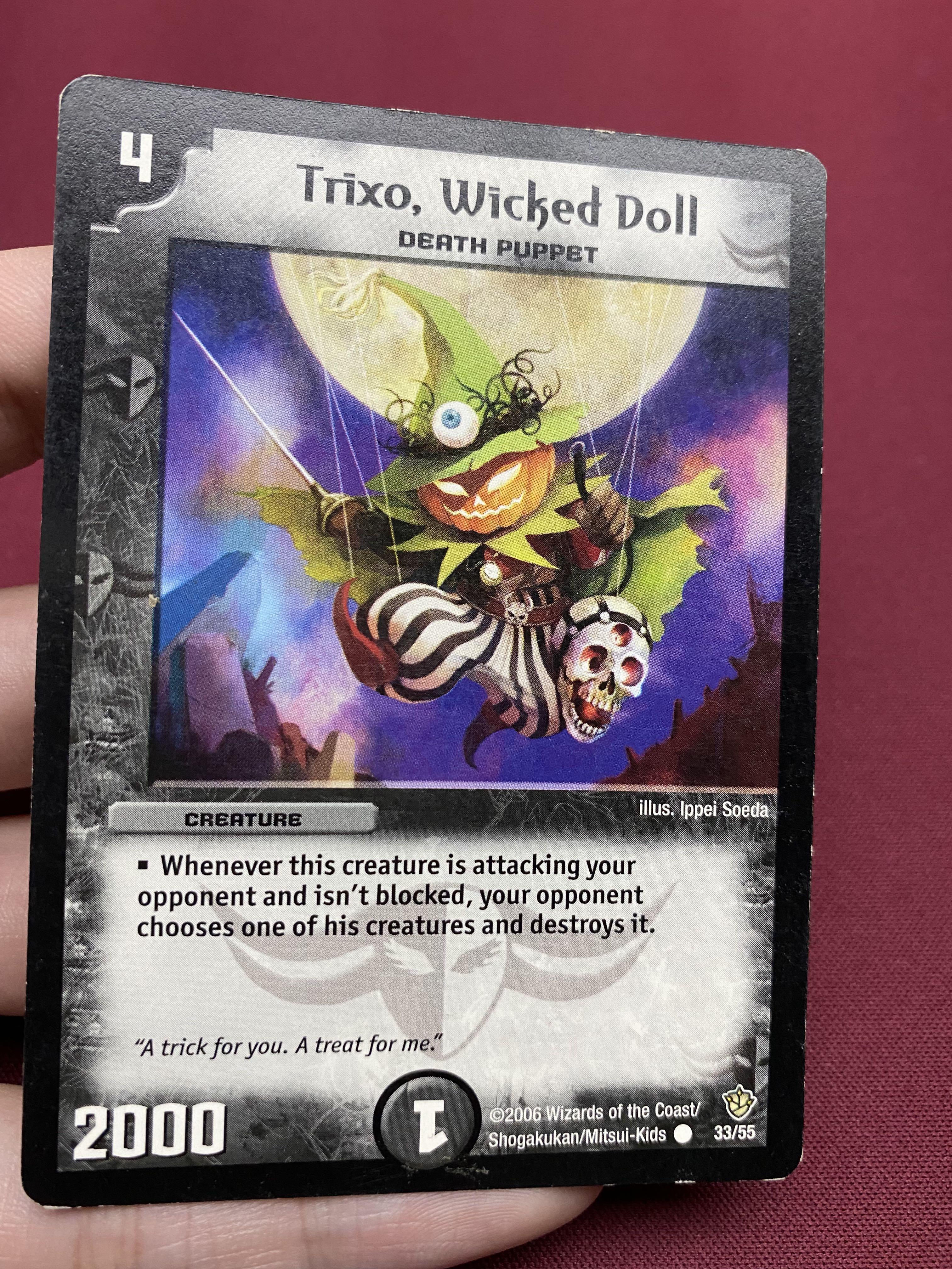 Duel Masters TRIXO WICKED DOLL 33/55 Mint and Never Played