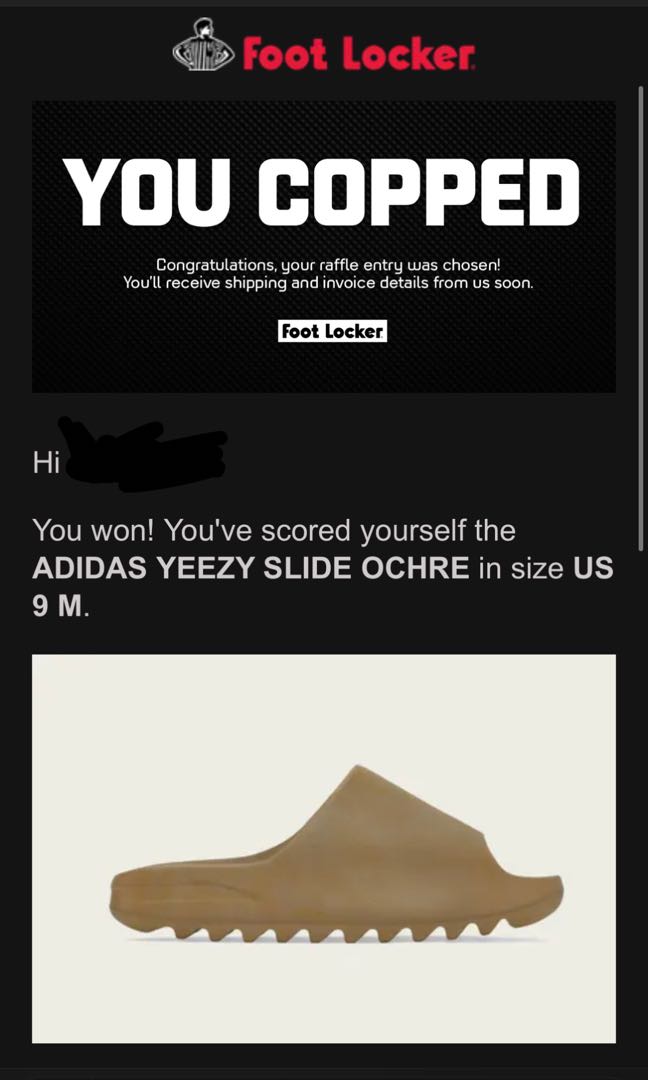 US 9] Adidas Yeezy Slides Ochre, Men's Fashion, Footwear, Flipflops and  Slides on Carousell