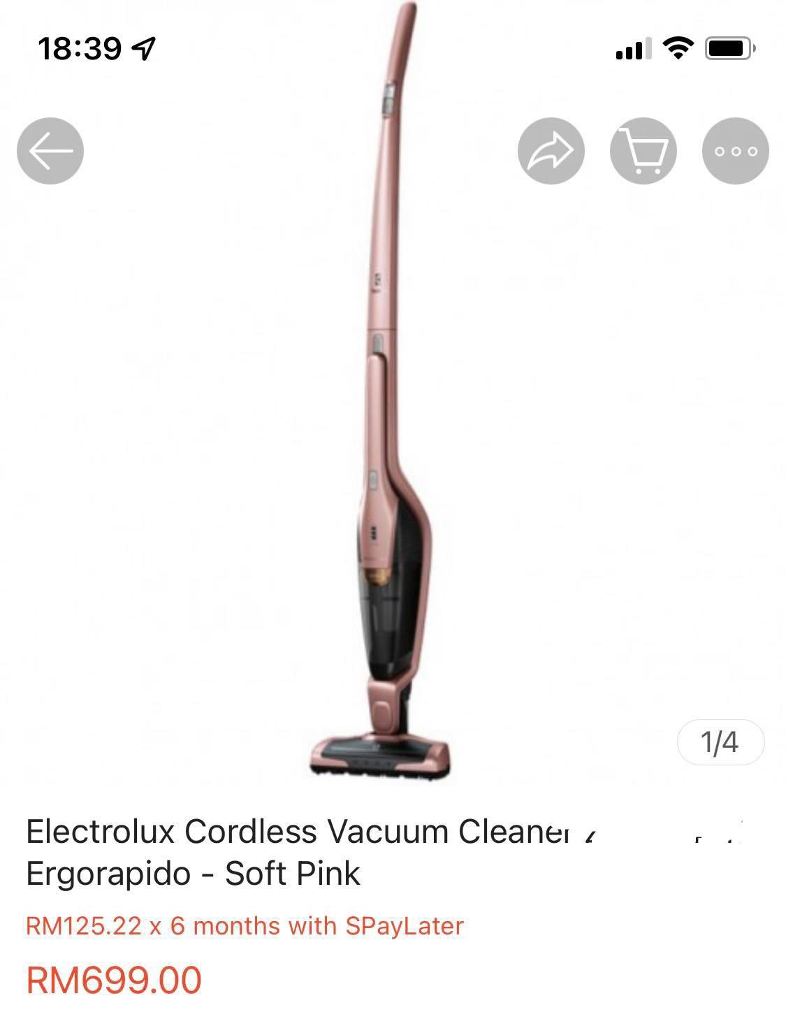 Vacuum electrolux ergorapido ZB3114AK, TV & Home Appliances, Vacuum Cleaner & Housekeeping on