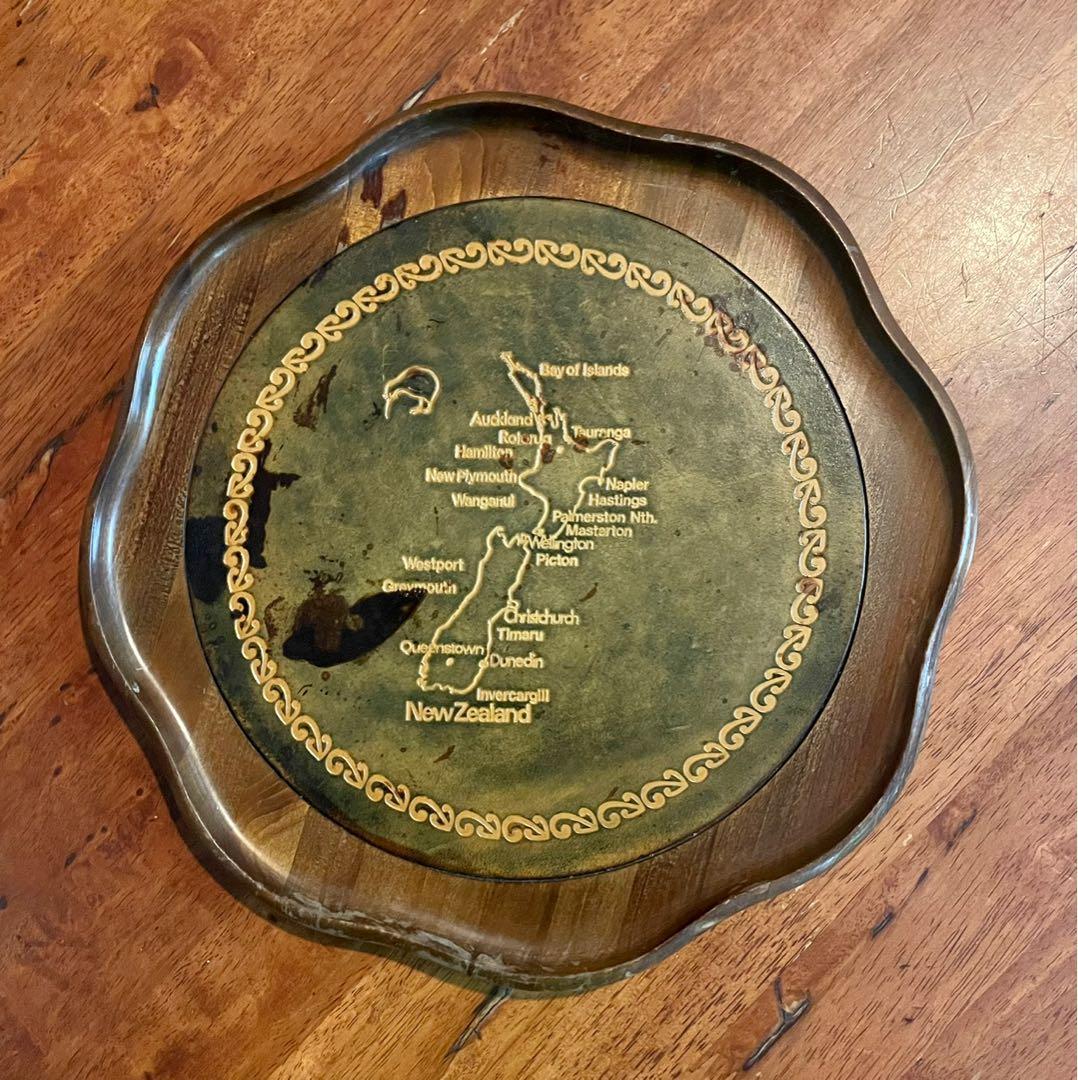 Chinese Engraved Brass Tray, 1920s