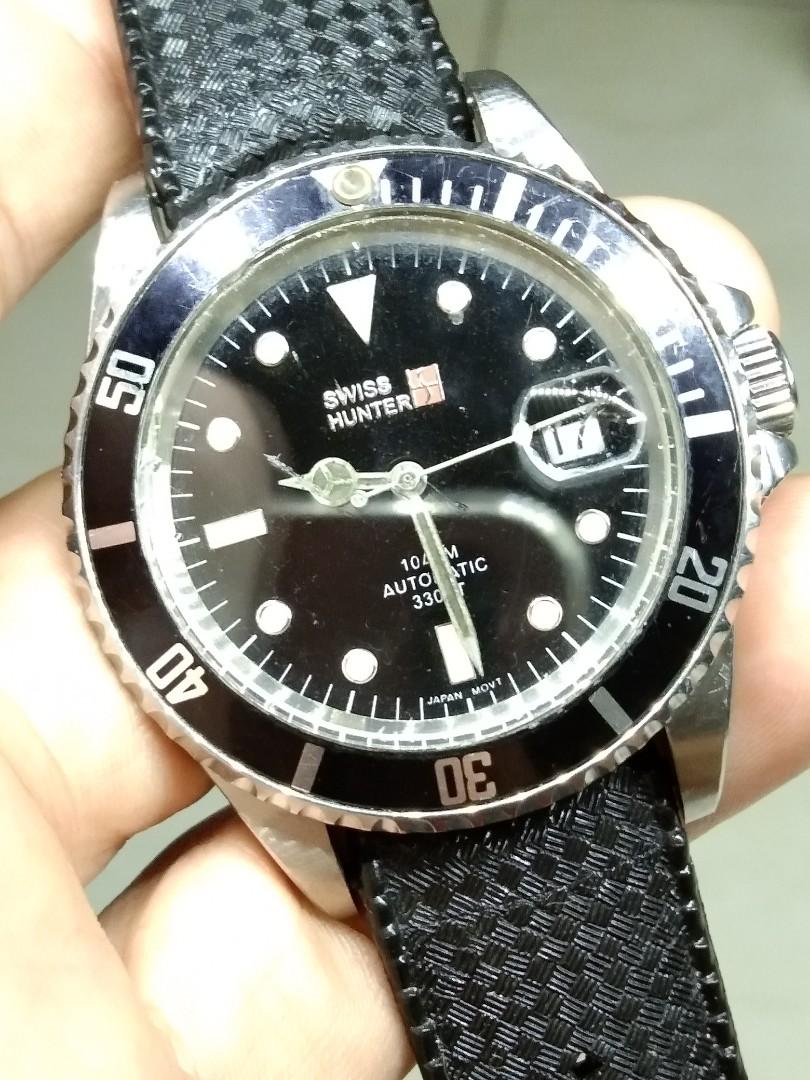 Swiss hunter watch japan movt sales price