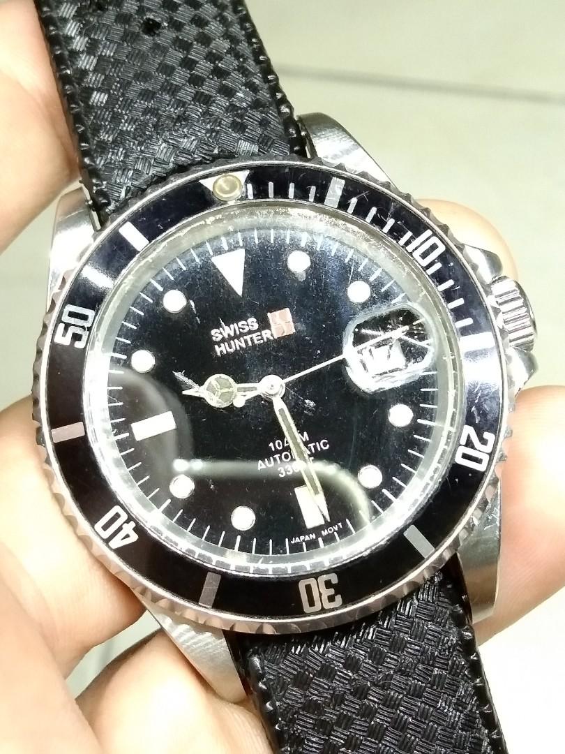 Swiss hunter on sale watch japan movt