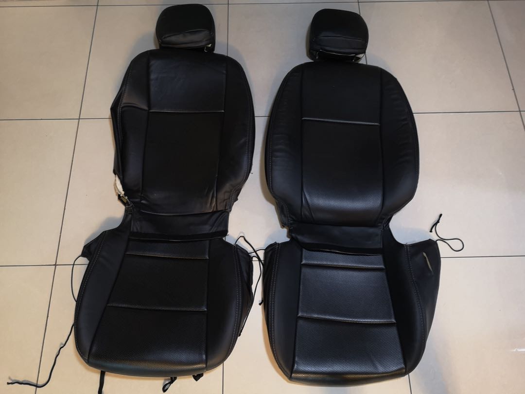 Vios Gen3 Leather seat cover, Car Parts & Accessories, Upholstery