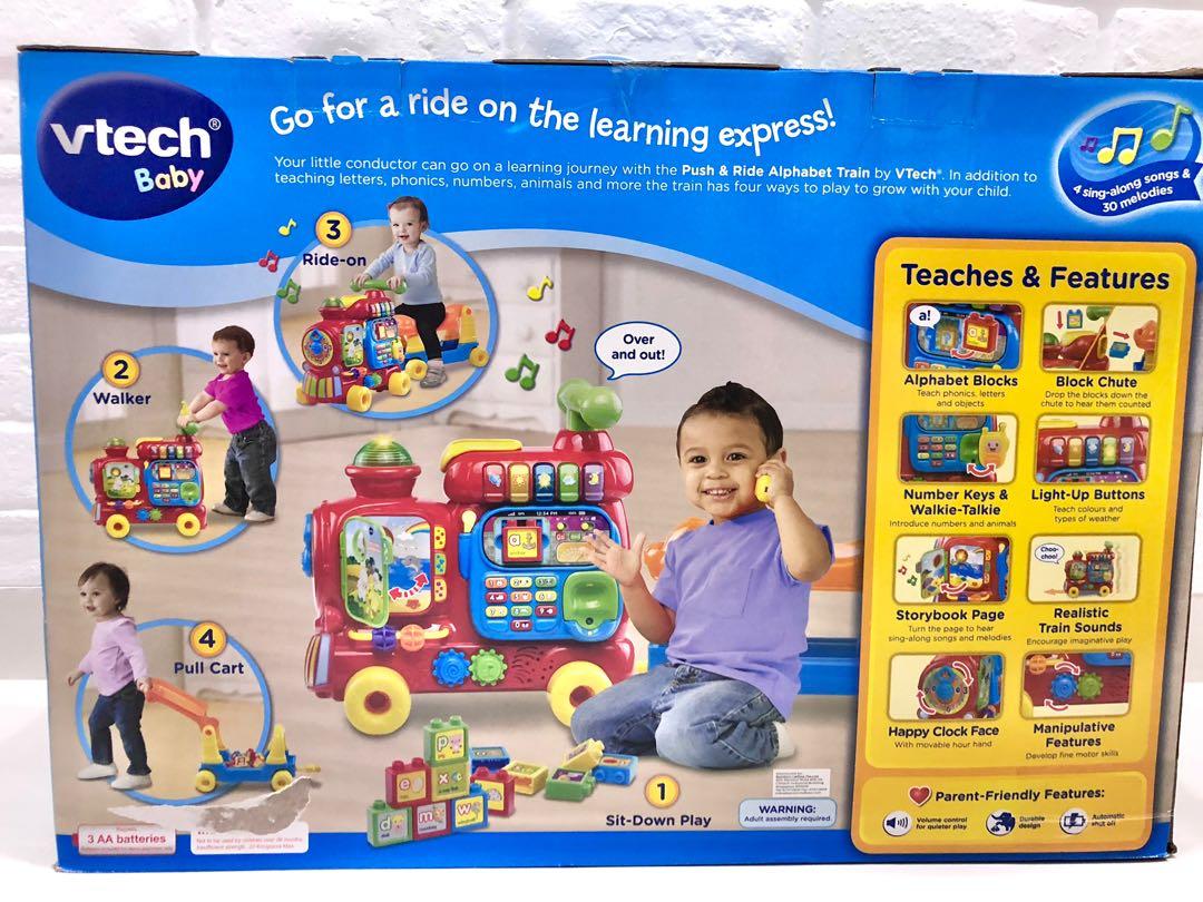 Vtech baby Push & Ride Alphabet Train, Babies & Kids, Infant Playtime ...