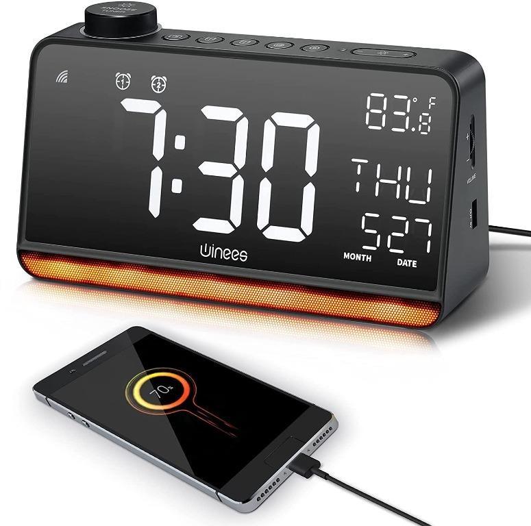 Google home alarm clock radio discount