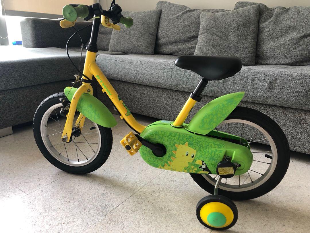 14 Decathlon Bike with detachable learning wheels Sports Equipment Bicycles Parts Bicycles on Carousell