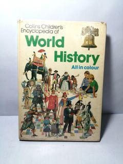 1978 COLLINS Children's Encyclopedia of World History, Hardbound Reference Guide Book, Vintage and Collectible