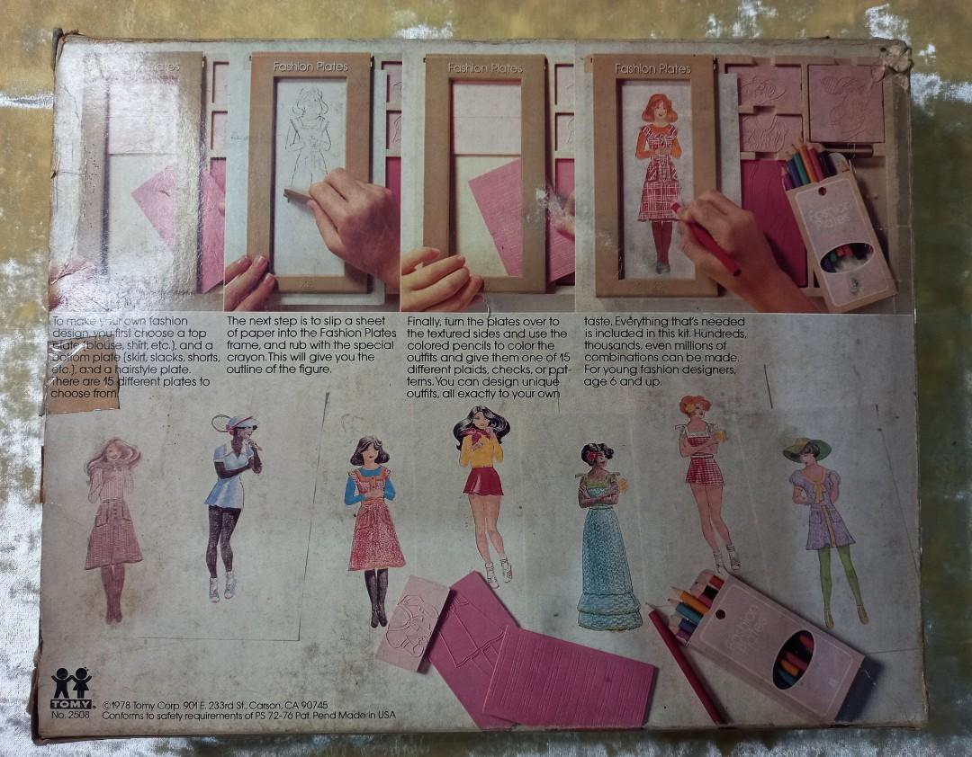 Fashion Plates from TOMY (1978)
