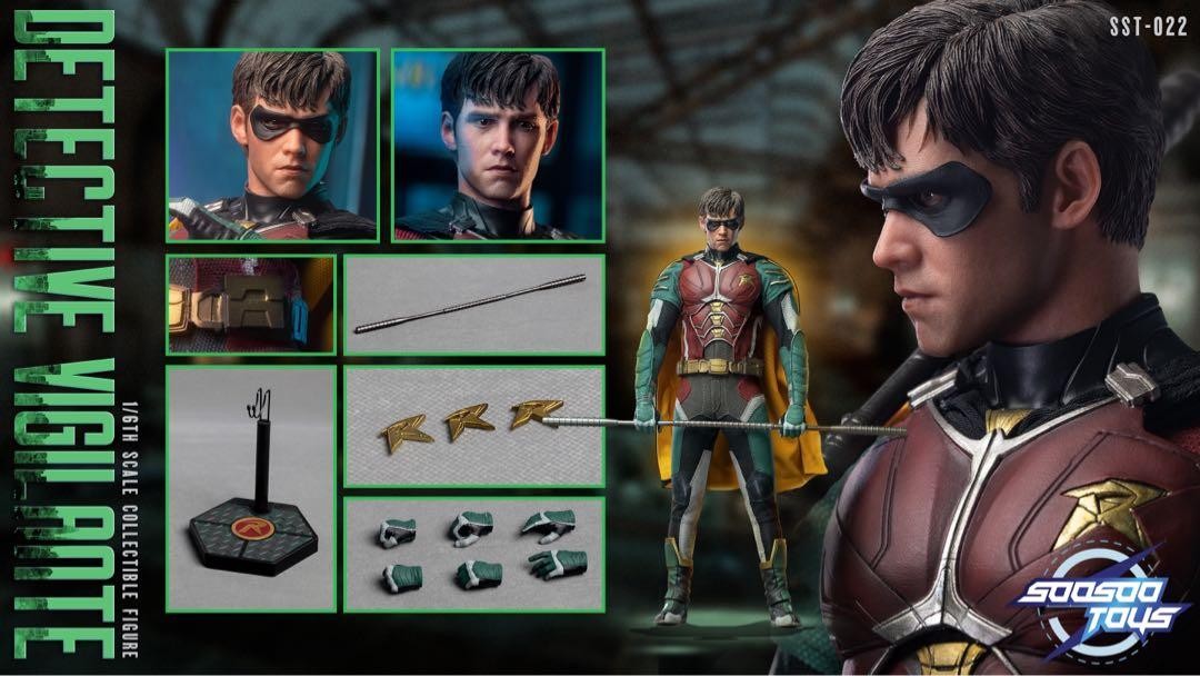 全新現貨 SOOSOO TOYS 1/6 DETECTIVE VIGILANTE ROBIN, 興趣及遊戲, 玩具 & 遊戲類 Carousell