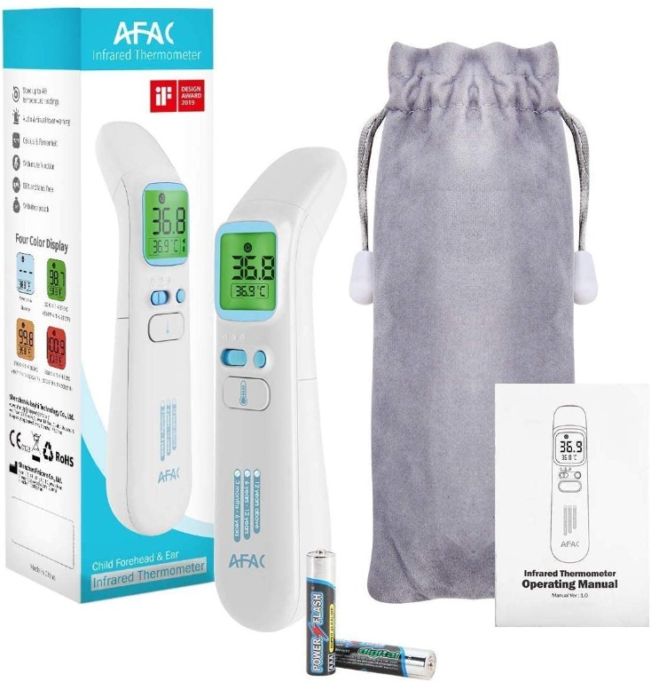 Afac Thermometer For Adults, Digital Infrared Thermometer For Kids And