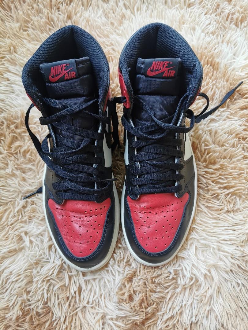 AIR JORDAN 1 BRED TOE 2017 MODEL Luxury Sneakers Footwear on