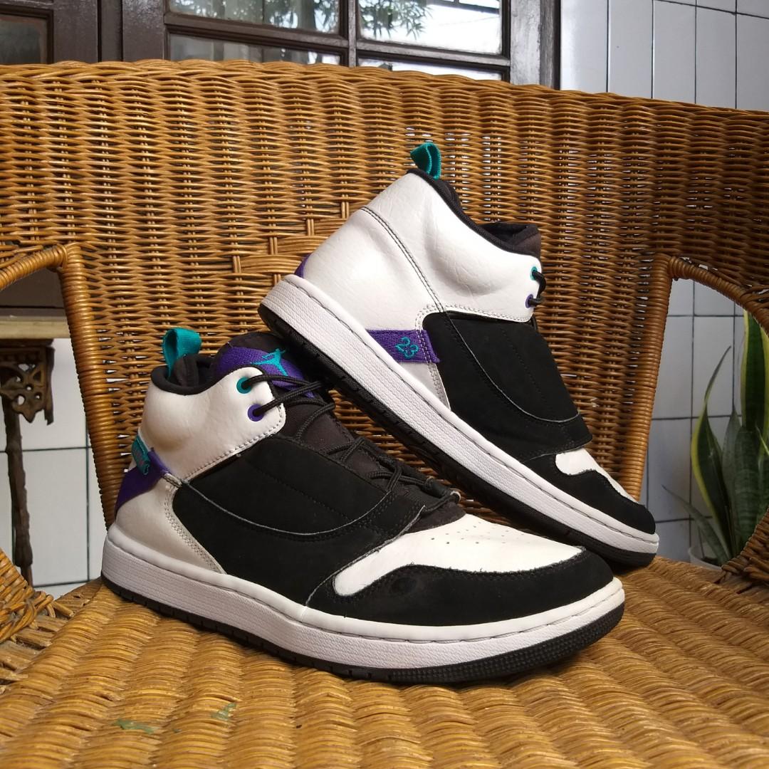 Jordan fadeaway black and blue best sale