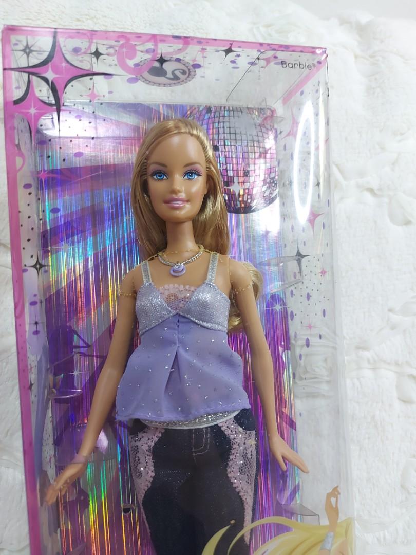 Mattel Barbie Disco Fashion Fever 2008 Teresa jeans, Purple Tank Top Outfit