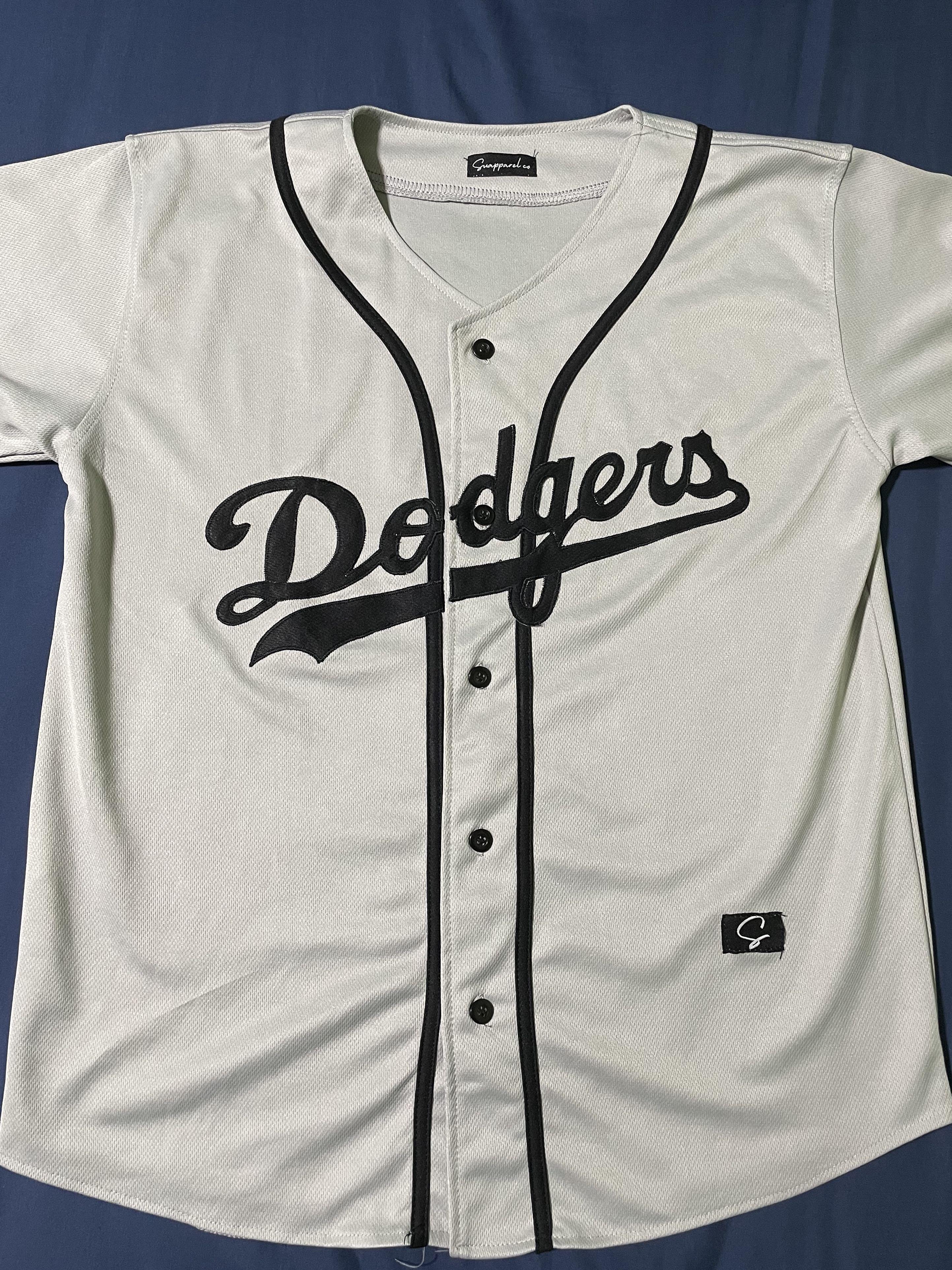 Readystock Dodgers Gold Black Majestic MLB Baseball jersey top shirt, Men's  Fashion, Activewear on Carousell