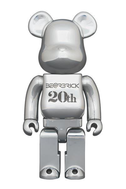 預訂)BEARBRICK 20th Anniversary DEEP CHROME Ver.400％ (20週年