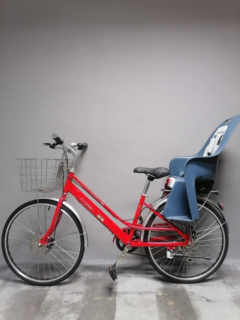 Bicycles Family bicycle with btwin child seat 7 speed shimano gear good condition Sports Equipment Bicycles Parts Bicycles on Carousell
