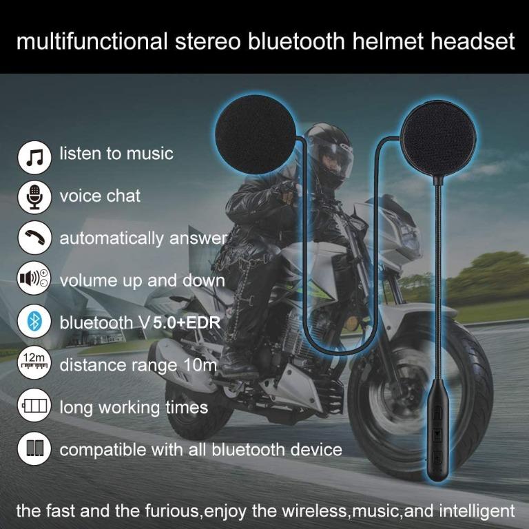 [BNIB] JZAQ (BT30) Motorcycle Helmet Bluetooth Headset, IPX7 Waterproof