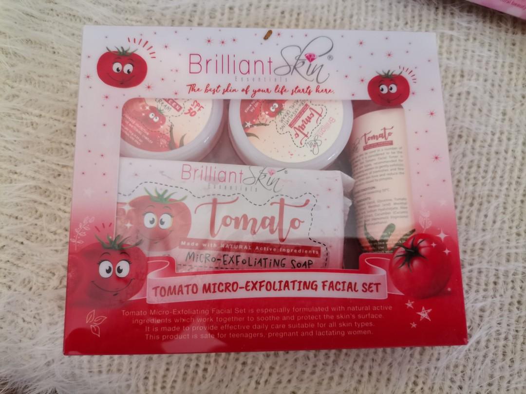 Brilliant Skin Essential Sets (Category: Face Care) located in Makati City. Submitted by mayangqoh05 (Listing ID 1131683100, Image 3). Description: Brilliant Skin Essential Sets Rejuvating Whitening Tomato Set.