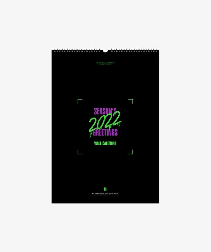 BTS Season's Greetings 2022 Wall Calendar, Hobbies & Toys, Memorabilia