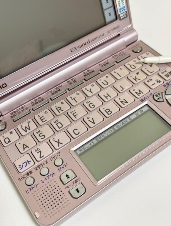 CASIO 卡西歐日文電子辭典 EX-word XD-SF6200 粉紅色 二手