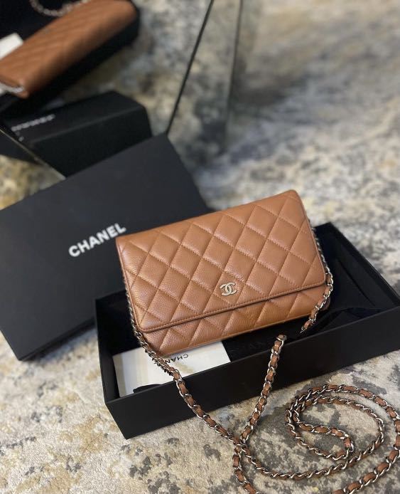 chanel woc brown