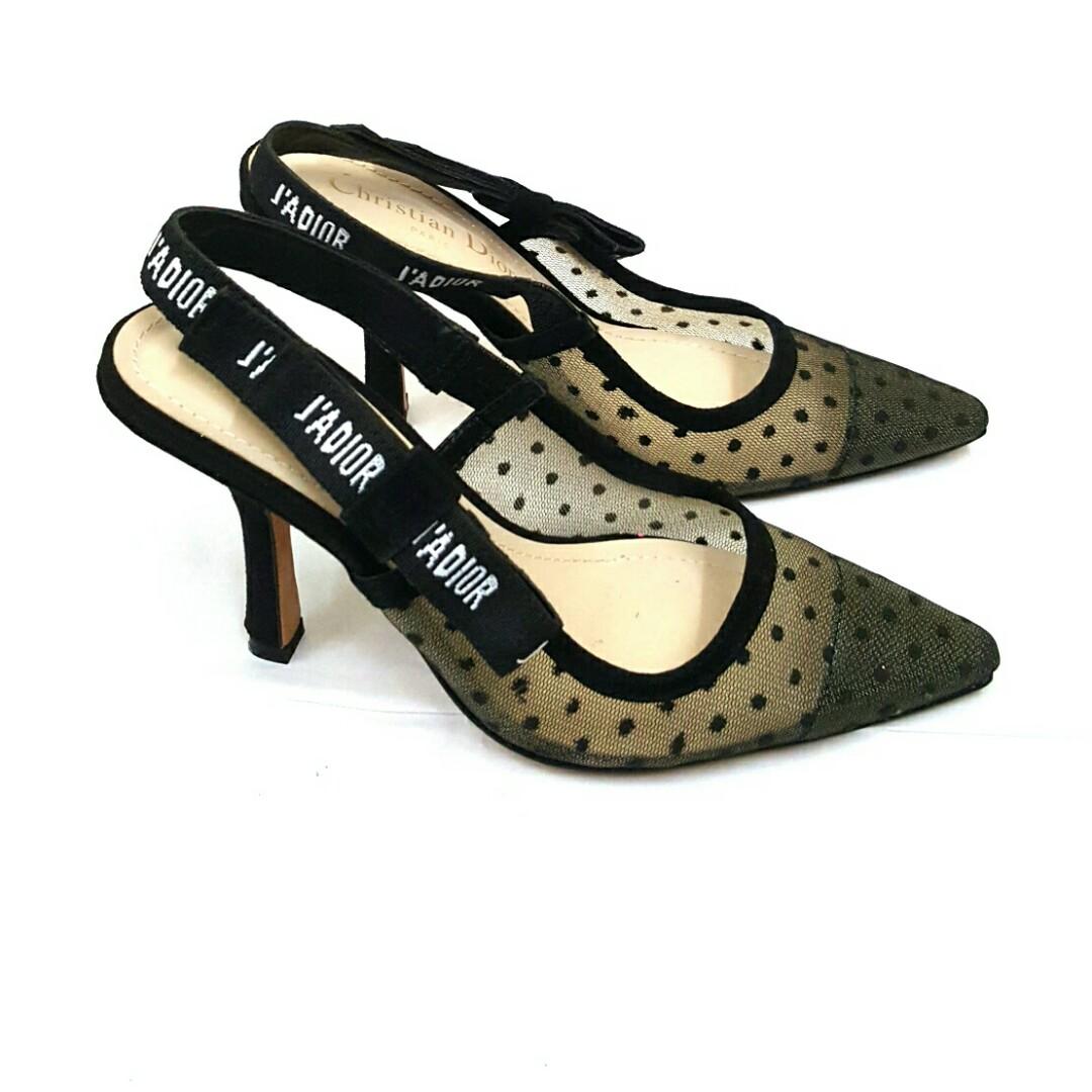Christian Dior J'Adior Plumetis Slingback Pumps, Women's Fashion, Shoes