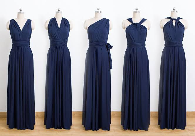 infinity dress blue green