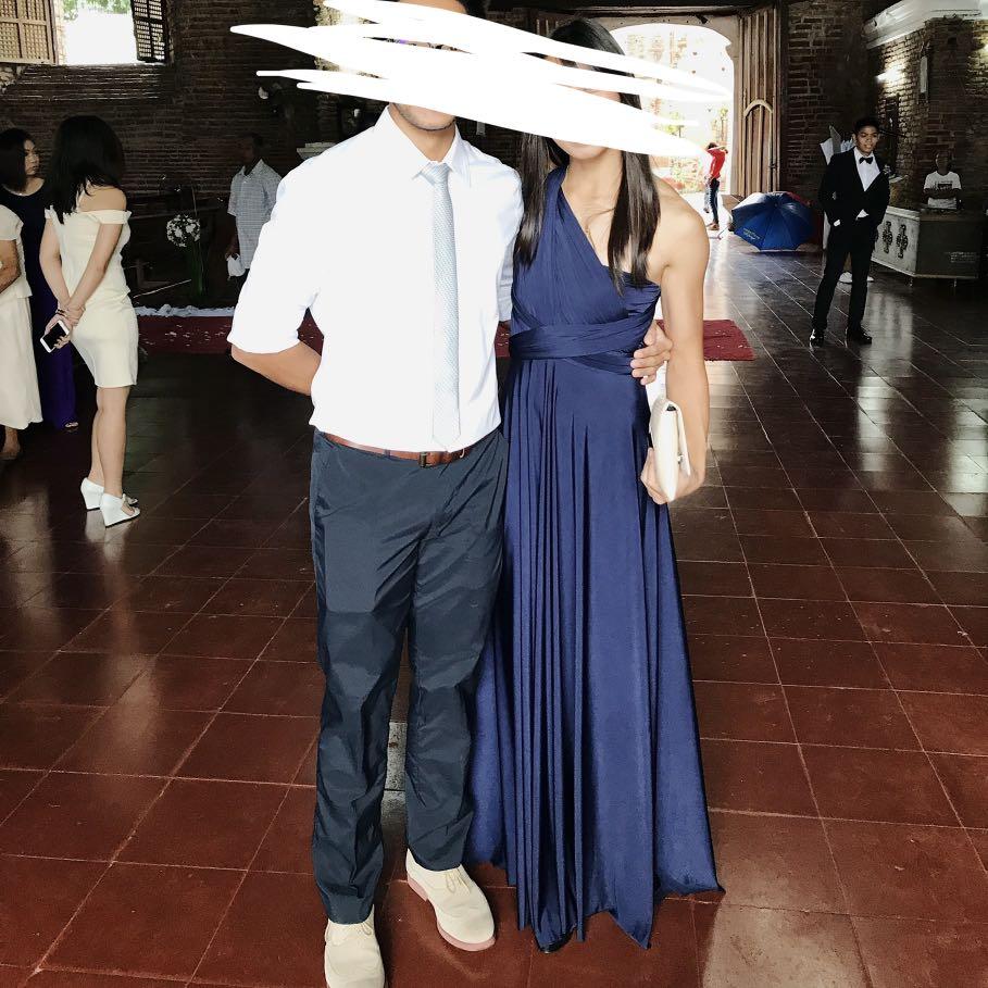 Midnight blue infinity dress outlet