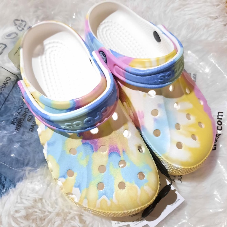 Tie dye crocs pastel outlet