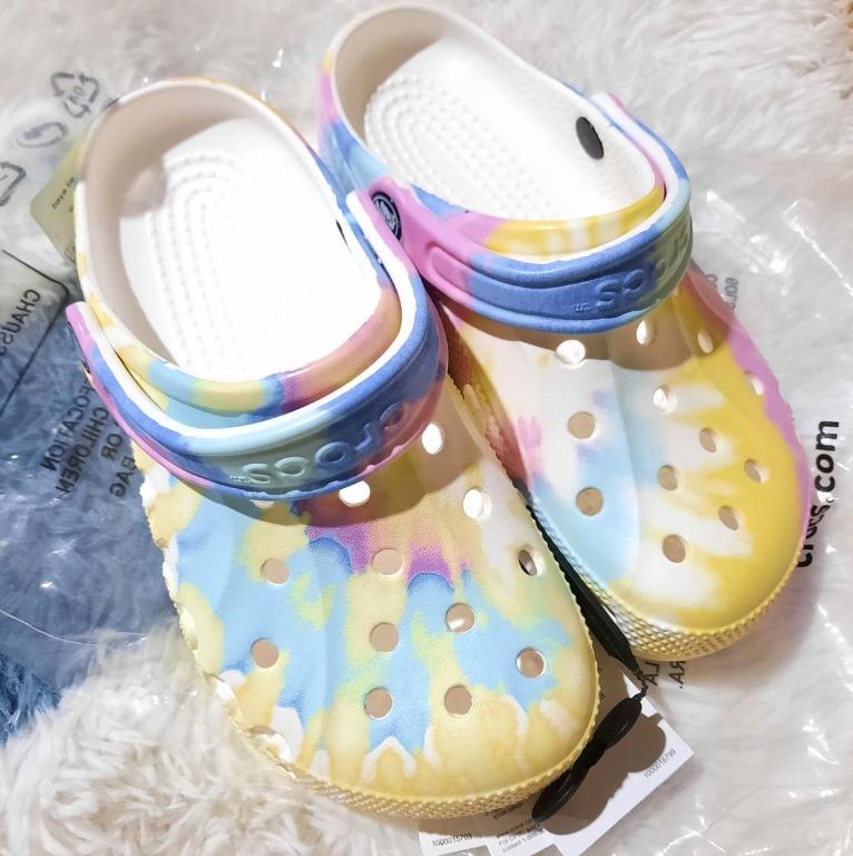 Tie dye pastel shop crocs