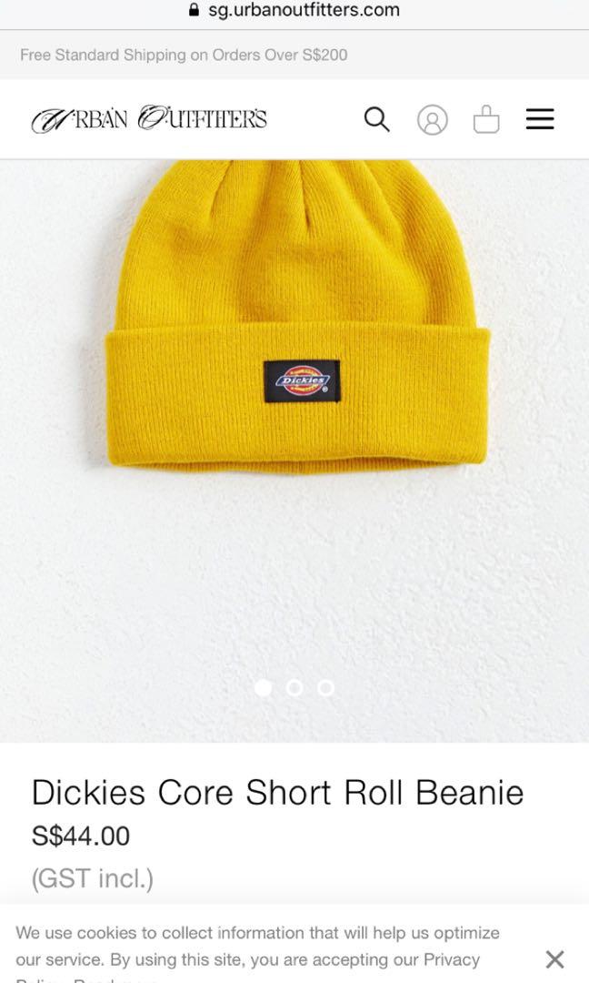 Dickies yellow beanie, Women's Fashion 