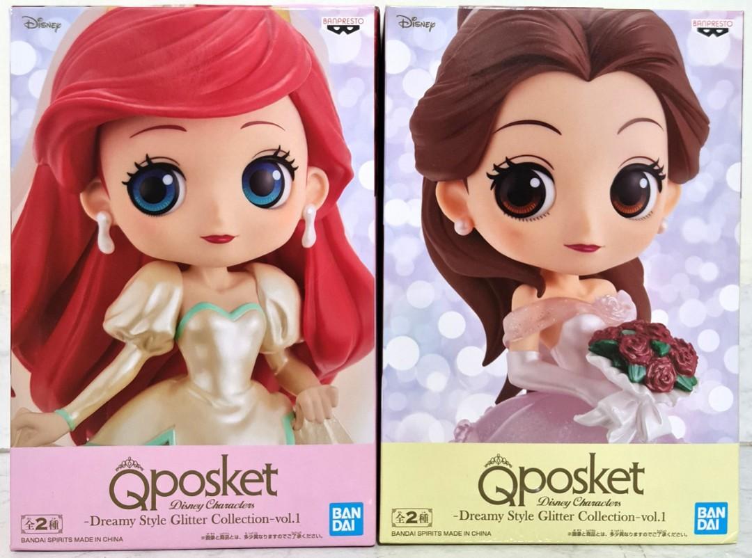 Disney Characters Q Posket Dreamy Style Glitter Collection Ariel And Belle Hobbies Toys Toys Games On Carousell