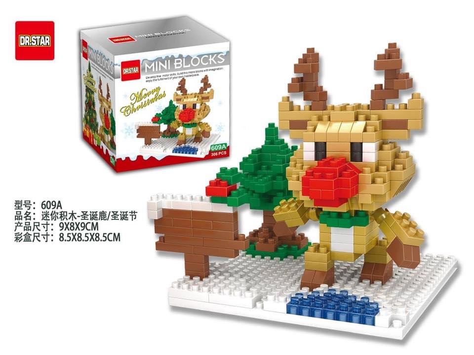 (全新）Dr. Star Mini Blocks 聖誕節系列 聖誕鹿, 興趣及遊戲, 玩具 & 遊戲類 - Carousell
