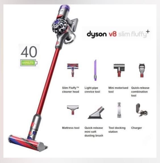 Dyson V8 slim fluffy +, TV \u0026 Home 